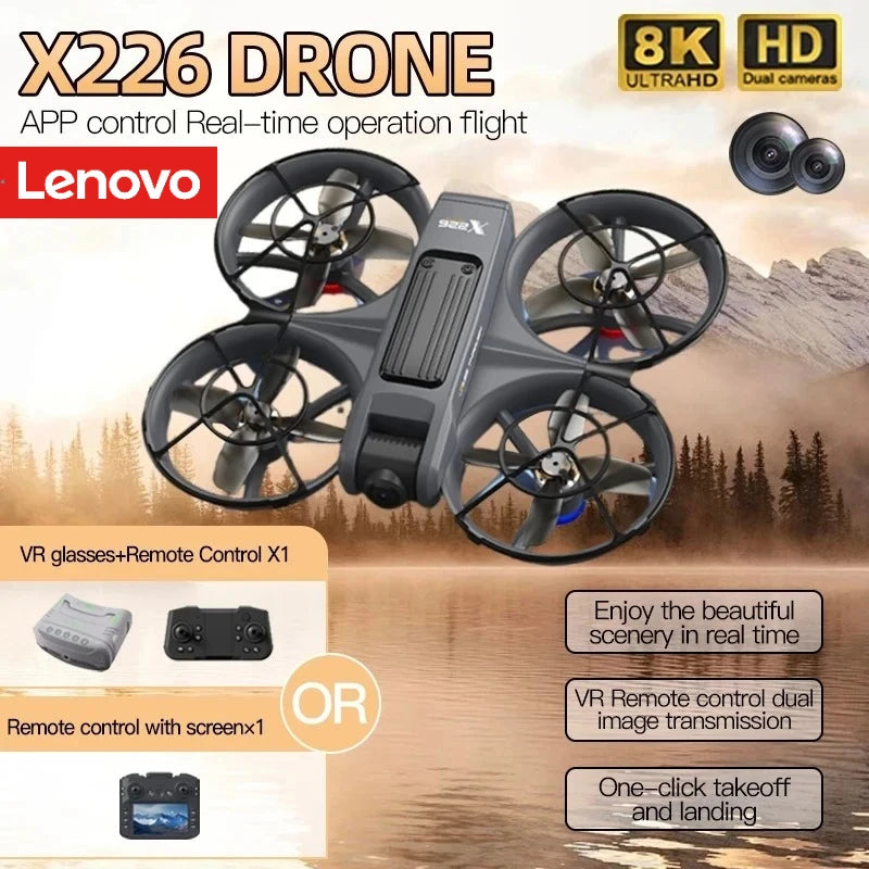 Lenovo X226VR Drone 8K Dual Camera Brushless Motor FPV Quadcopter