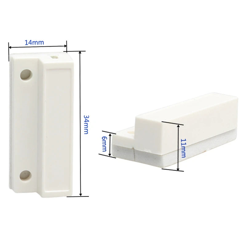 10-Pair Wired Door & Window Magnetic Contact Sensors