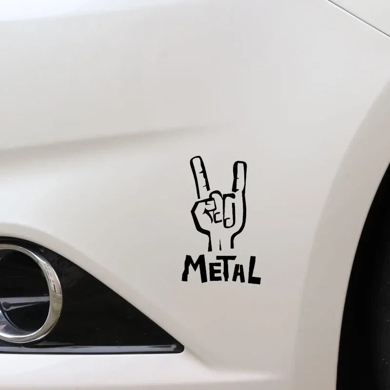 Heavy Metal Bass Guitar Car Sticker - Vinyl Decal - image 4