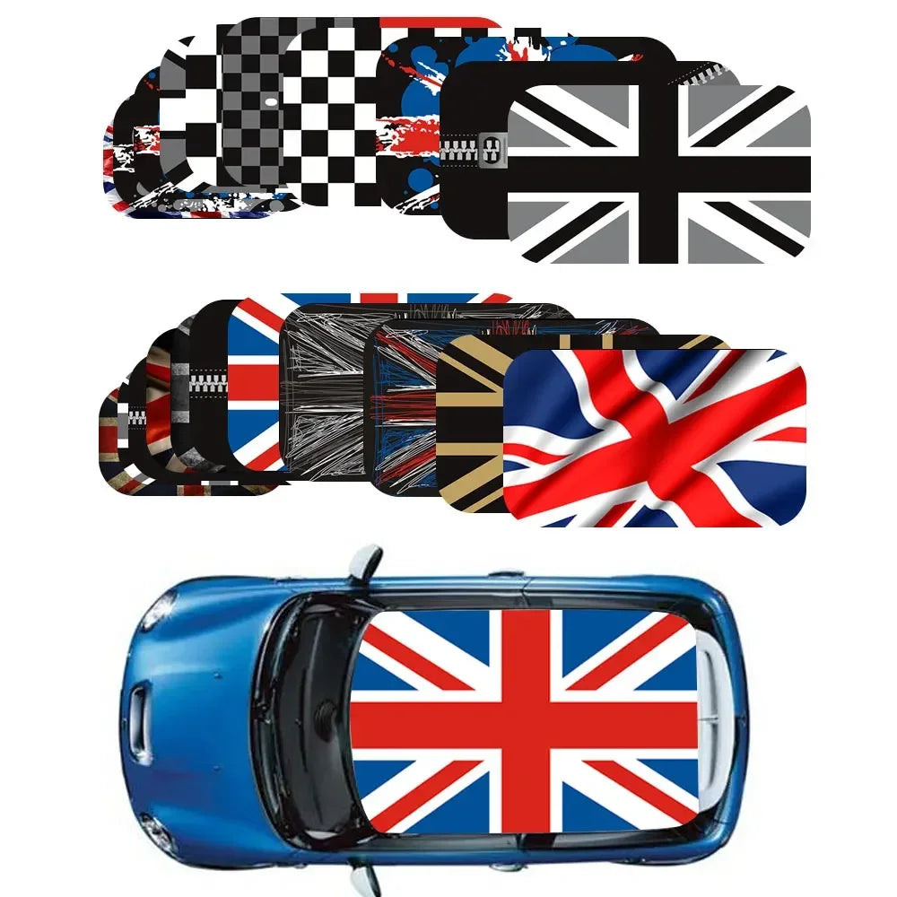 Union Jack Car Full Roof Cover Top Decal Sticker Protector Film For Mini Cooper S R50 R53 R55 Clubman R56 R60 Countryman F55 F56