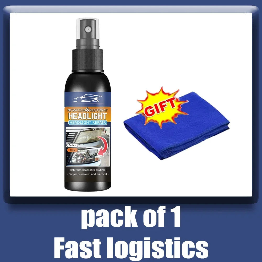 Car Headlight Restoration and Polishing Kit with Cleaning Paste - view 9