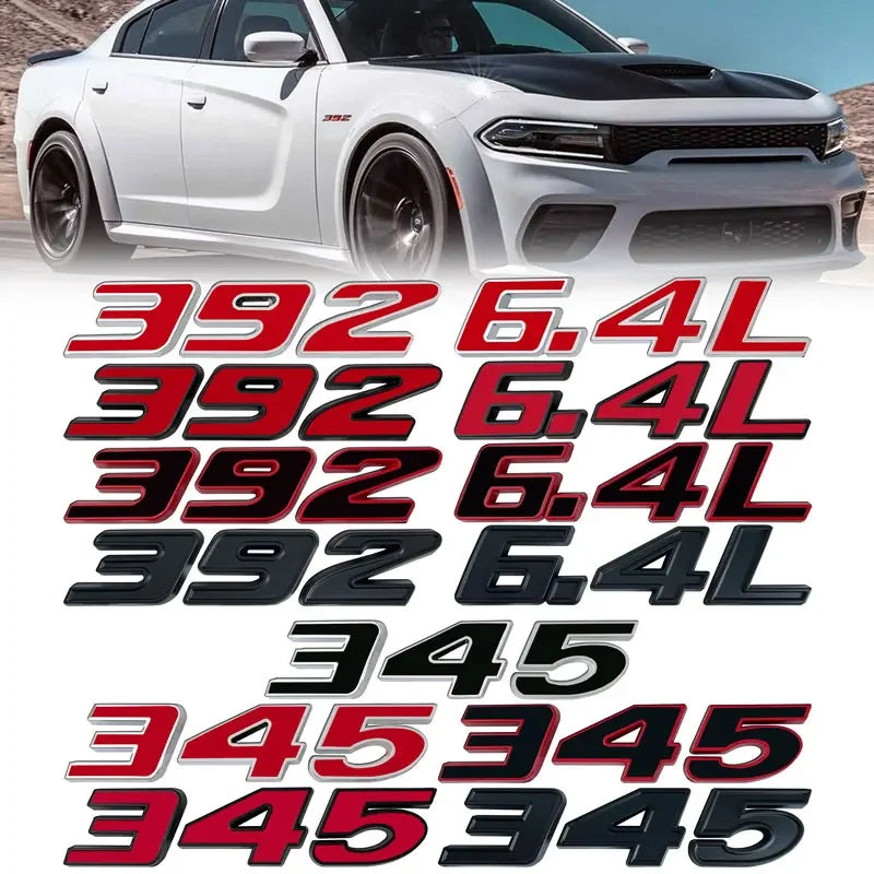 3D Metal Engine Size Car Sticker for Dodge, Jeep, Ford and Toyota