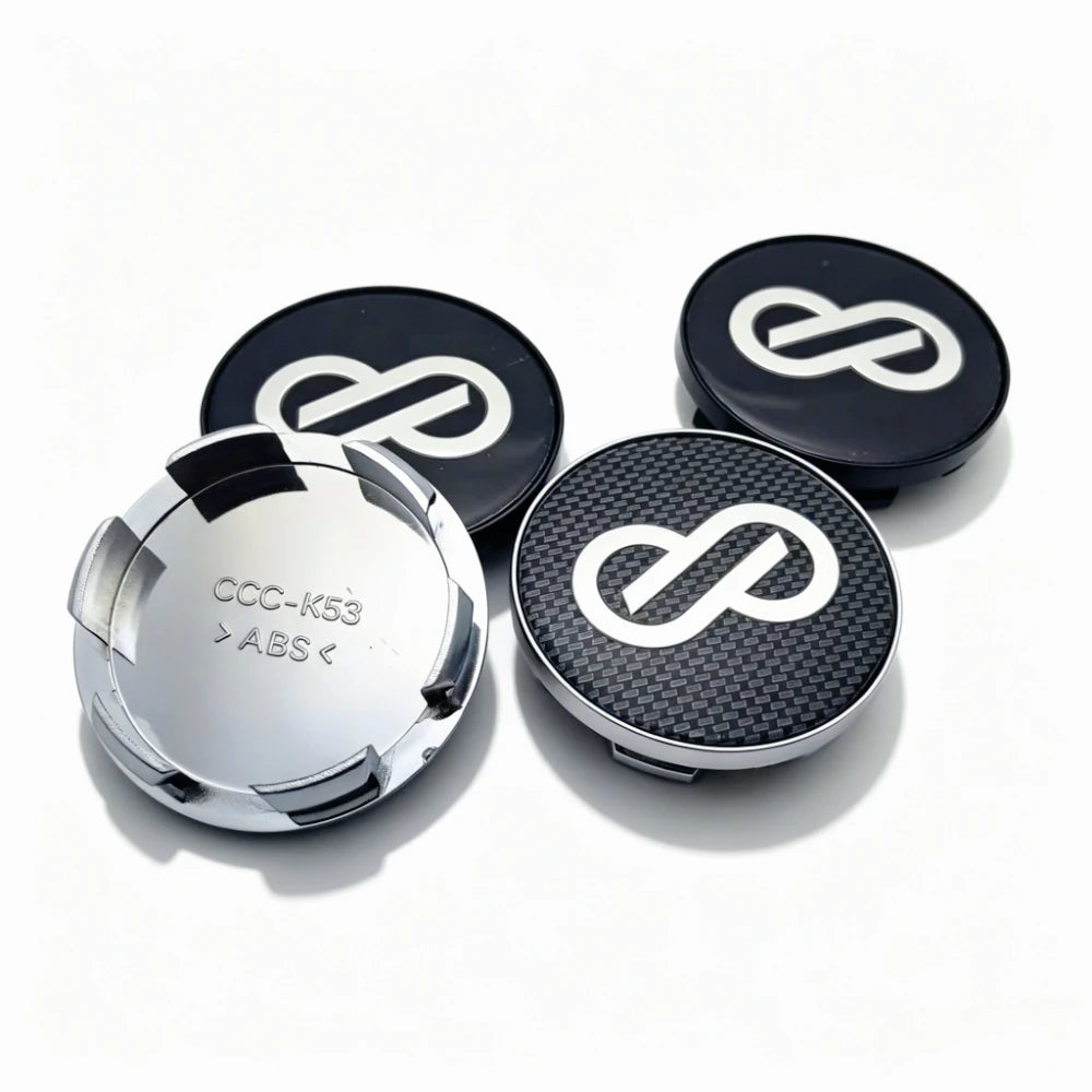 JDM ENKEI Racing Wheel Center Caps, 53mm 4-Pack