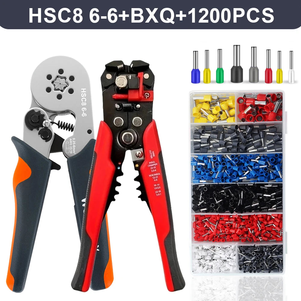 Electrician Wire Stripper & Ferrule Crimping Pliers, Automatic