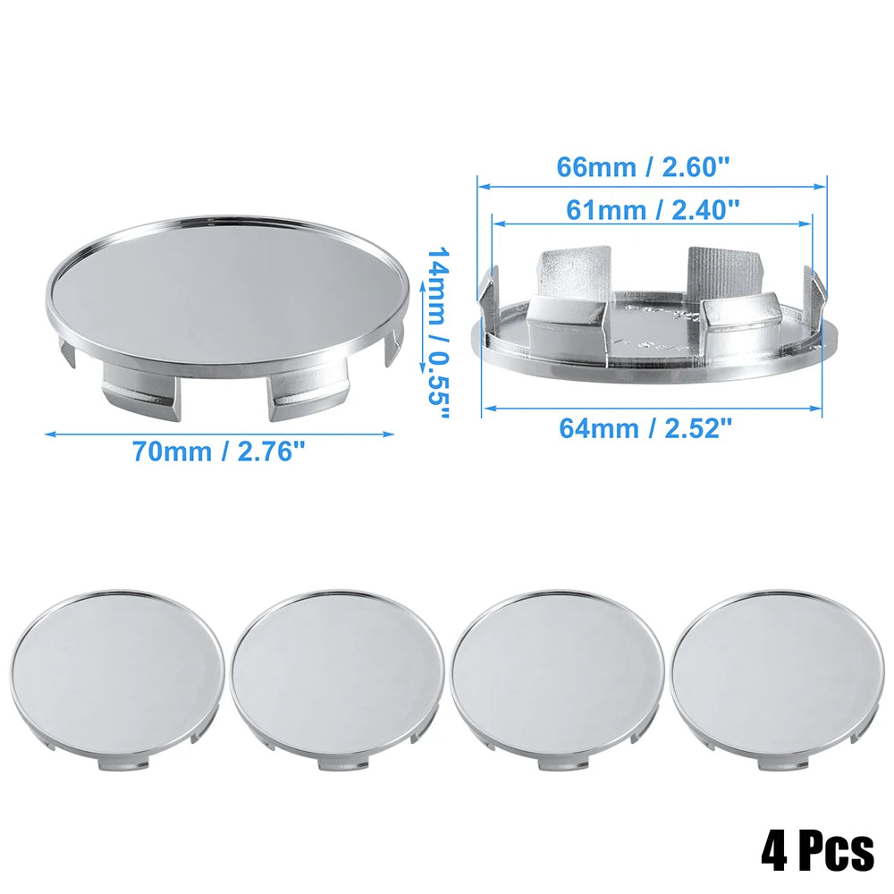X Autohaux Universal Wheel Center Caps, 53-75mm 4-Pack - image 30