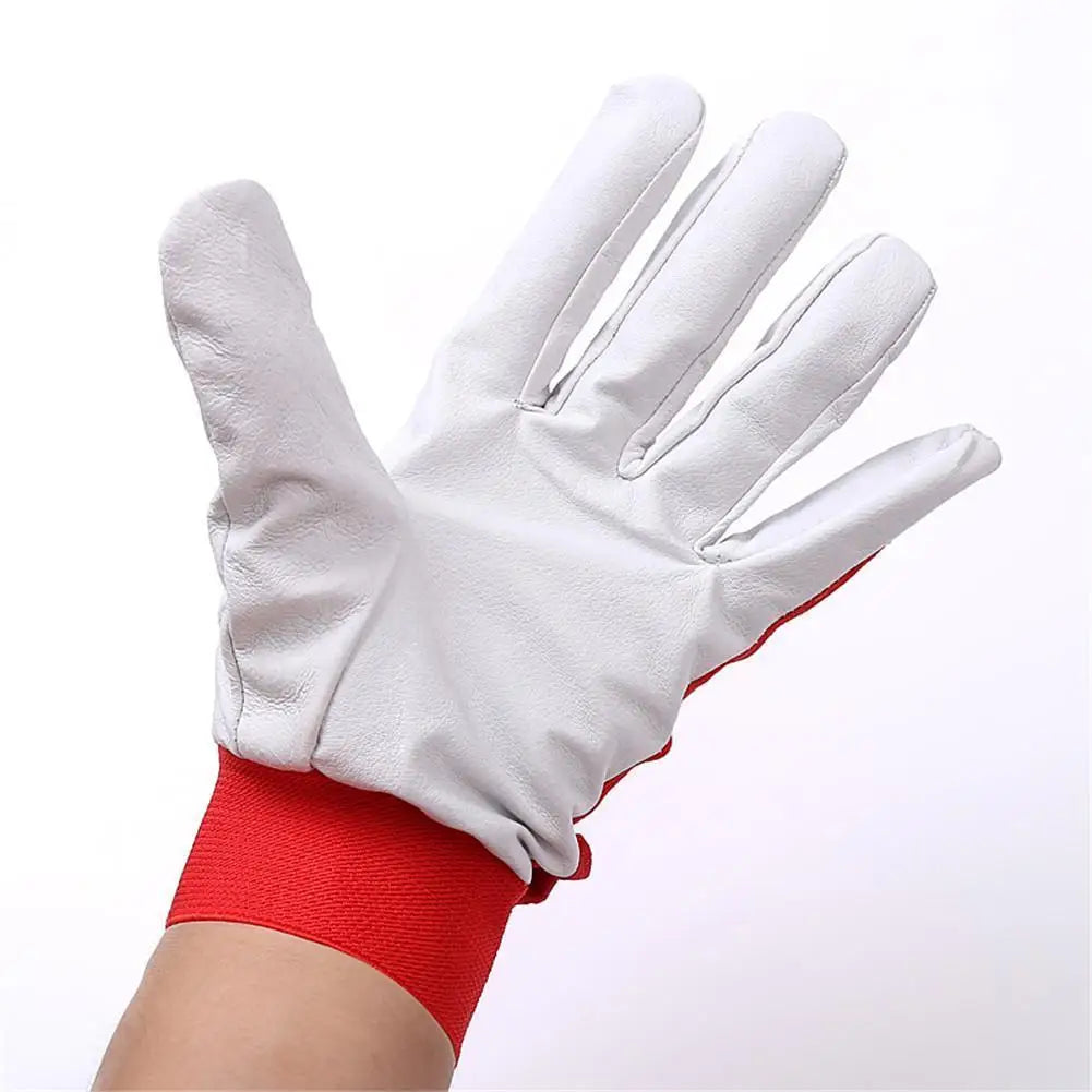 1Pair Machinist Leather Work Repair Mechanic Gloves Mechanic Work Glove Leather Welding Coat Heavy Industrial Glove Sport Glove