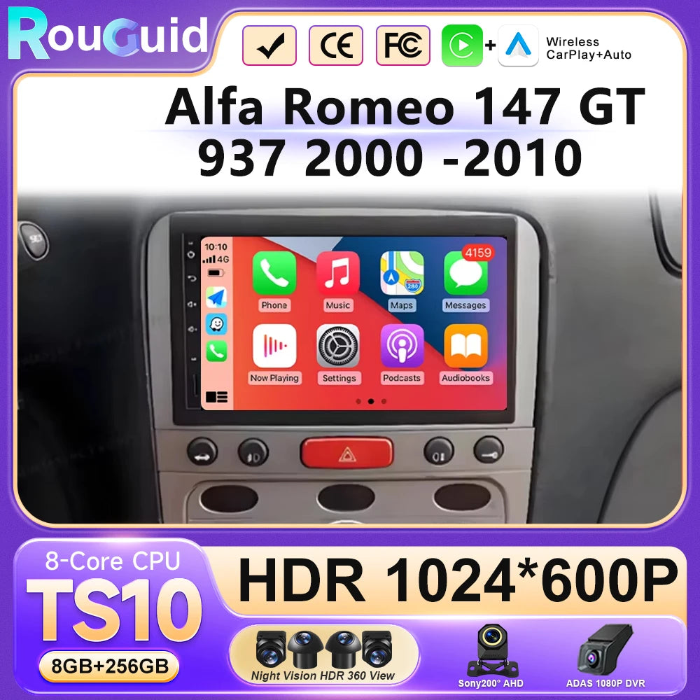Android Multimedia Car Radio for Alfa Romeo 147 GT (2000-2010)