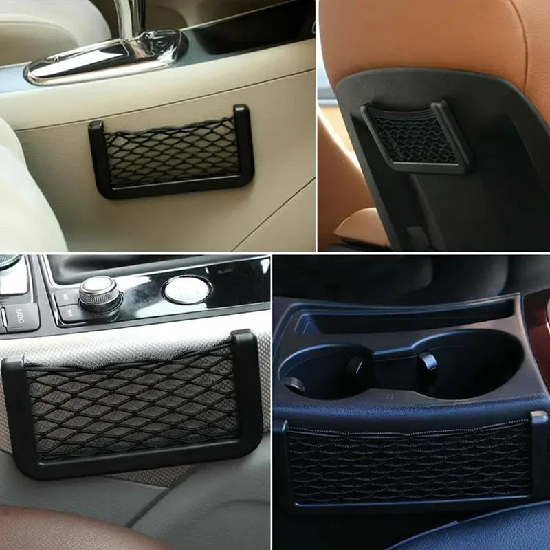 Adhesive Car Storage Net Pockets, Small or Large