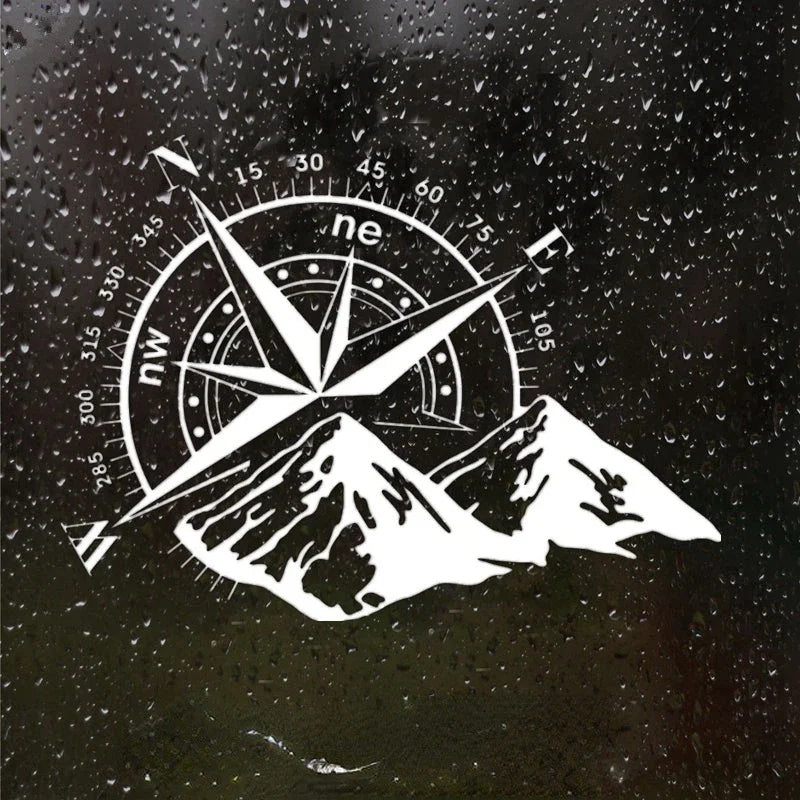 Compass Wind Rose Die-Cut Vinyl Decals, Waterproof Car Decor - view 18