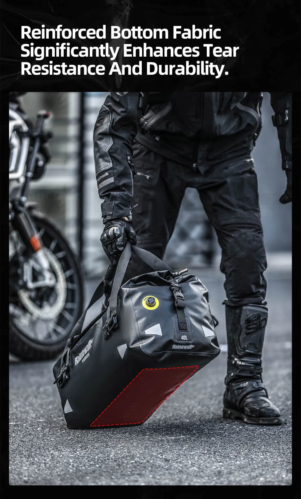 Rhinowalk Waterproof Motorcycle Saddle Bags 20-65L - image 16