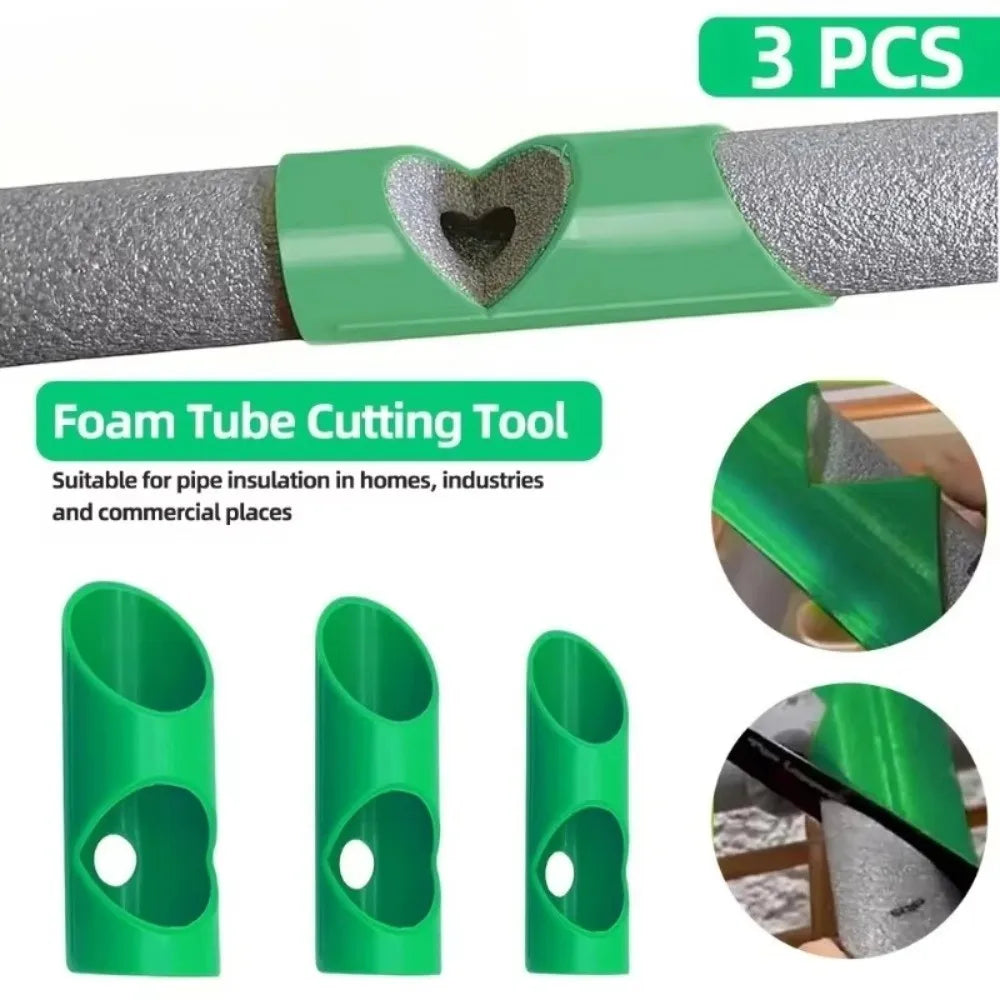 3-Piece Foam Pipe Insulation Cutting Guide