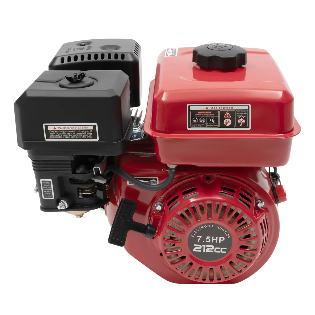 212cc 7.5HP 4-Stroke Gas Engine with Recoil Start for Pumps and Karts