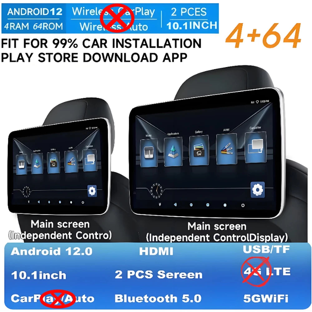 10.1" Tesla Style Android Car Stereo Wireless CarPlay Android Auto - image 7