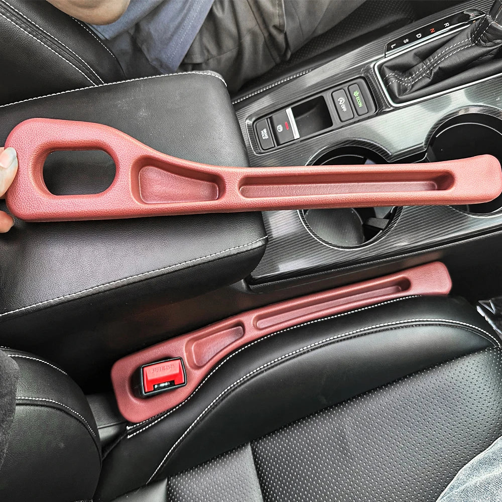 Car Seat Gap Filler with Dual Slots, Set of 2