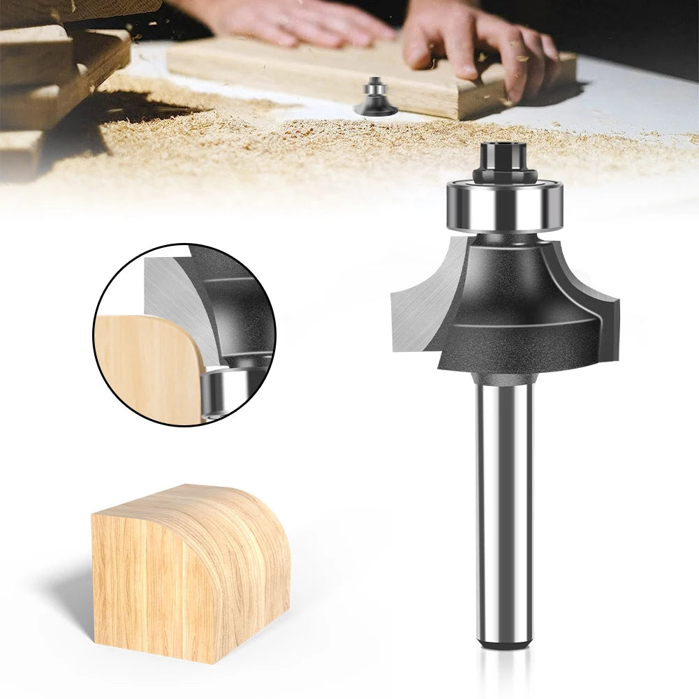 1/4" & 1/2" Shank Round Router Bit – Woodworking Milling Cutter