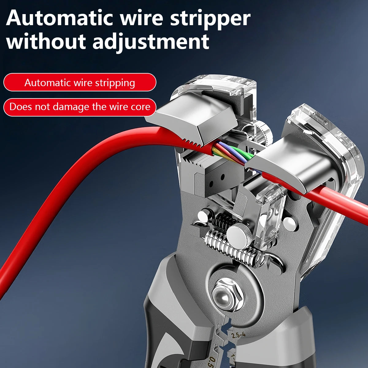 Adjustable Automatic Wire Stripper & Crimping Pliers