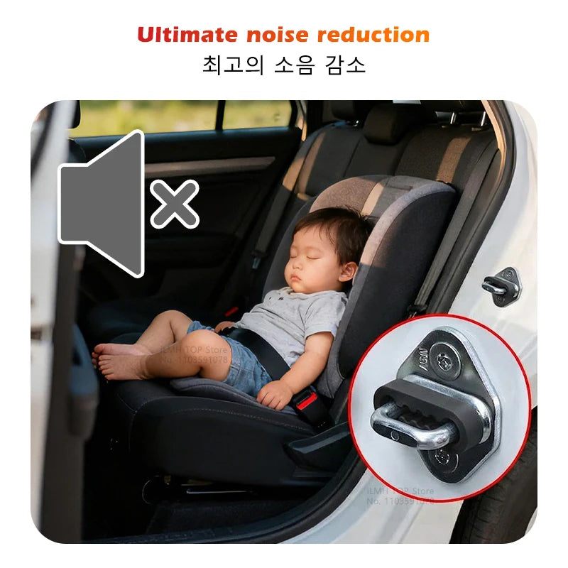 Universal Car Door Shock Absorber Pads, Soundproof Anti-Vibration Buffer