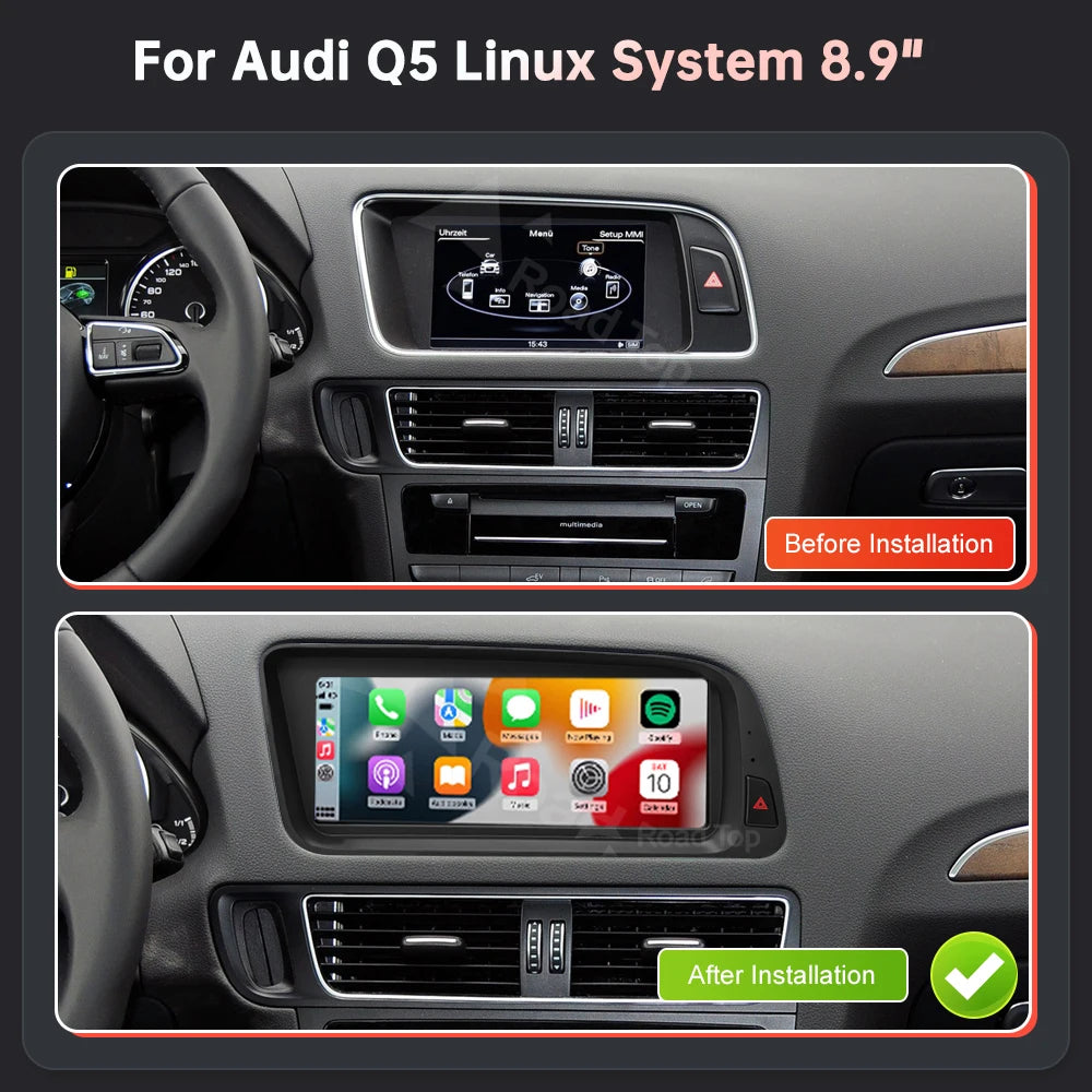 Audi Q5 2009-2017 Touch Screen Multimedia Player CarPlay Android Auto - image 3