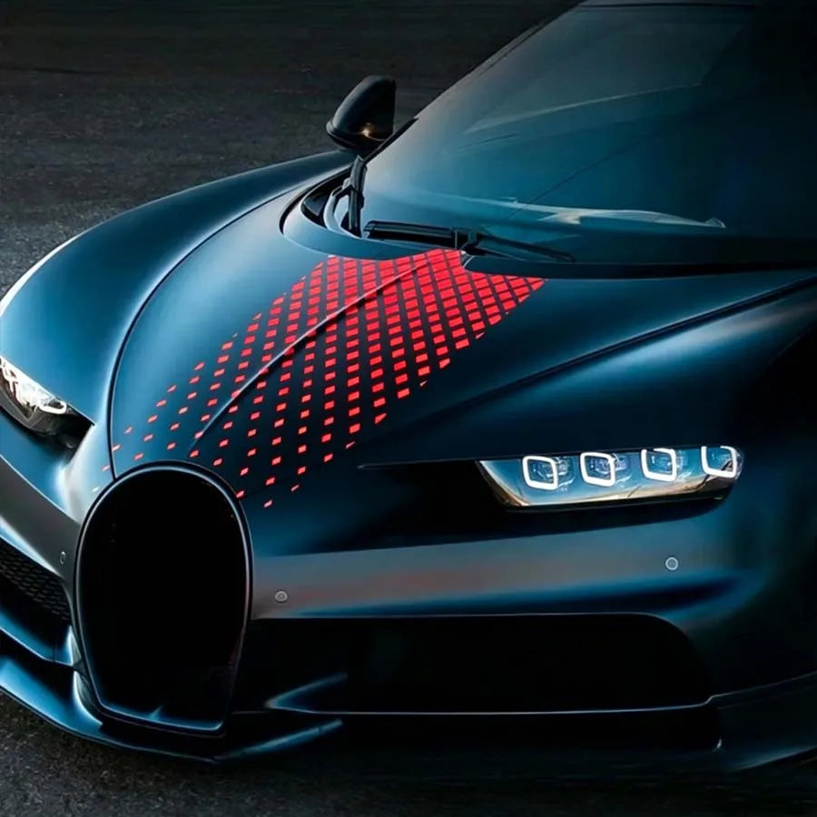 Diamond Grid Car Hood Sticker, Waterproof PVC Film for SUVs and Trucks - view 8