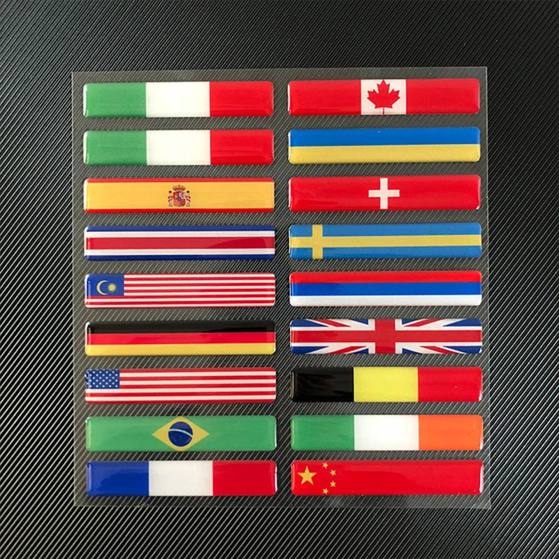 3D Reflective National Flag Decals for Car and Motorcycle - view 9