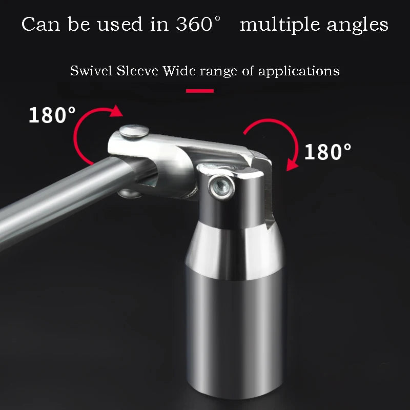T Type Spark Plug Socket Wrench 360 Degree Swivel Head 14/16/21mm for Car Motorcycle