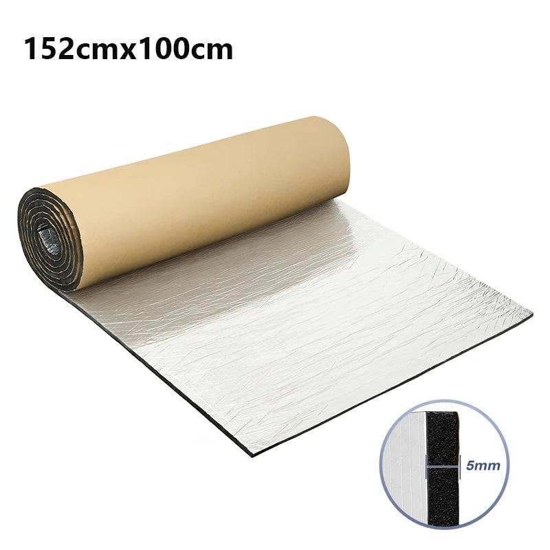 Sound deadening foam roll 4mm, 40x420cm acoustic insulation mat, around 18 square feet