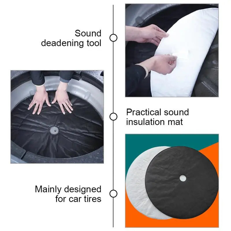 Car sound deadening mat, automotive noise insulation for wheel arches and panels