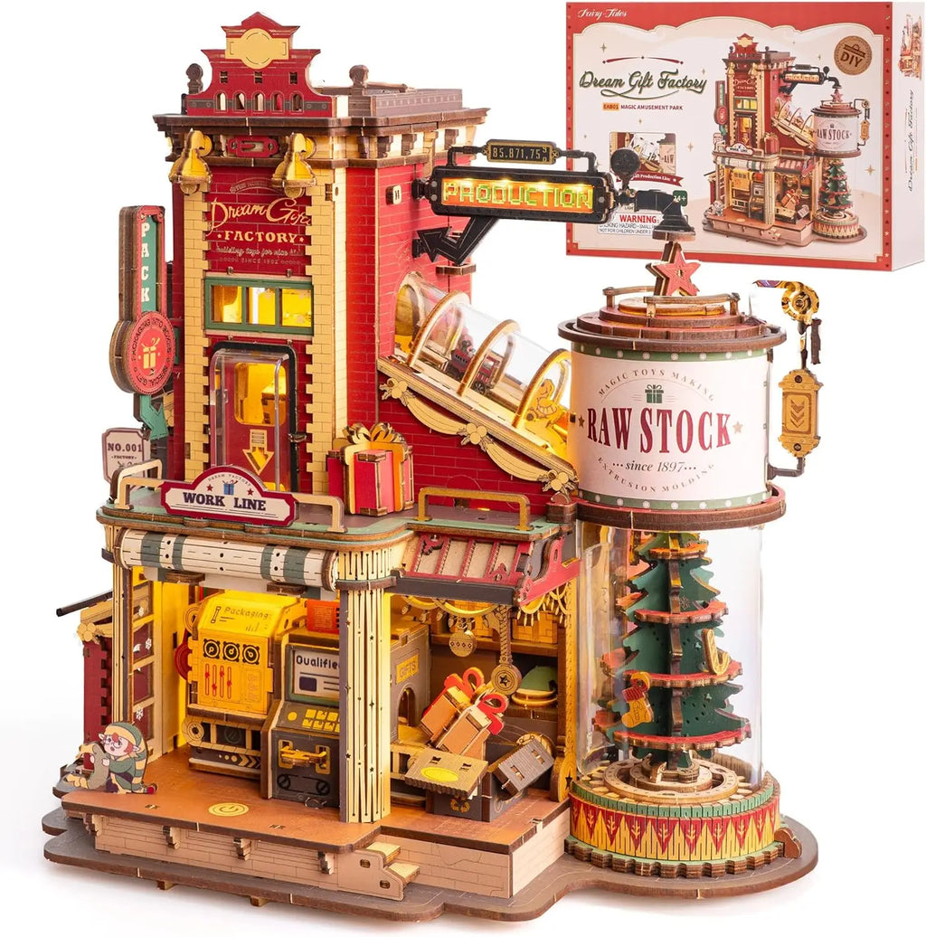 Rokr 3D Wooden Music Box Puzzle Kit, Build-It-Yourself Model