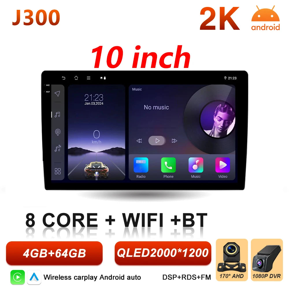 9/10 Inch Double DIN Car Stereo with Wireless CarPlay & Android Auto - image 16