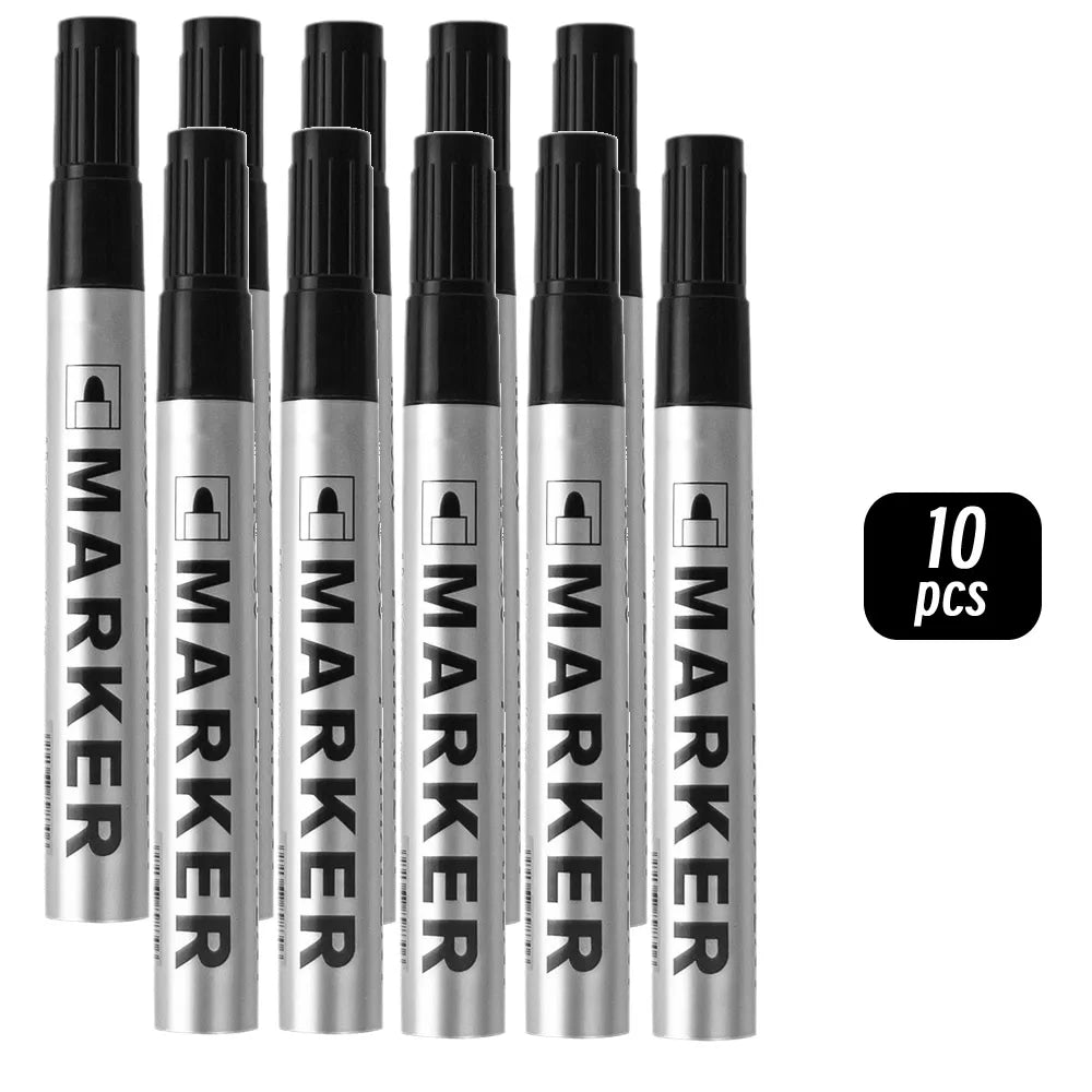 Permanent Paint Marker Pen, Waterproof Black, Quick-Drying for Tires