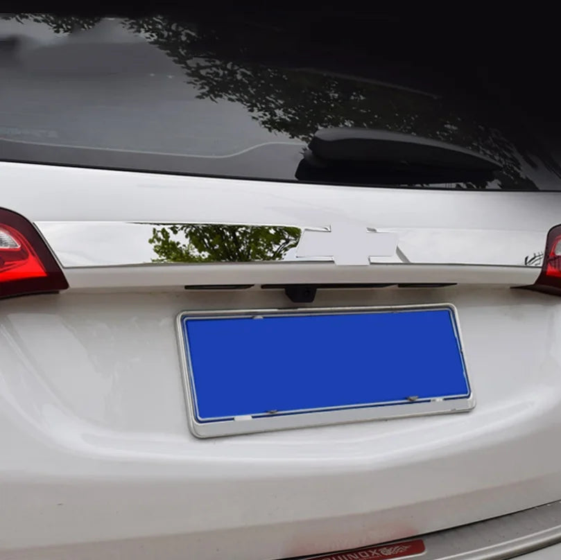 For Chevrolet Equinox 2017 2018 2019 2020 Accessories Rear Trunk Tailgate Door Tail Cover Trim Mouldings Bottom Panel Bezel Cove