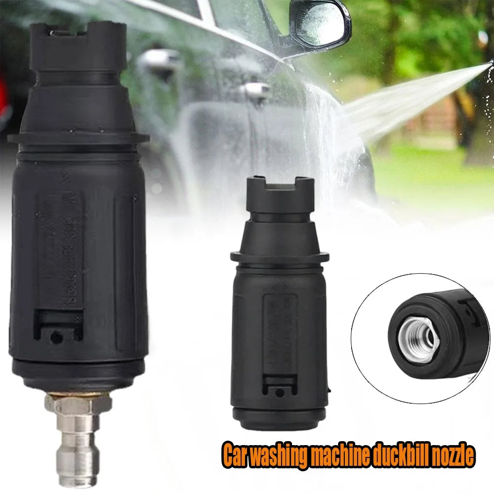 Car Wash Pressure Washer Duckbill Nozzle, Adjustable Fan Spray Gun 3000PSI Quick Connect