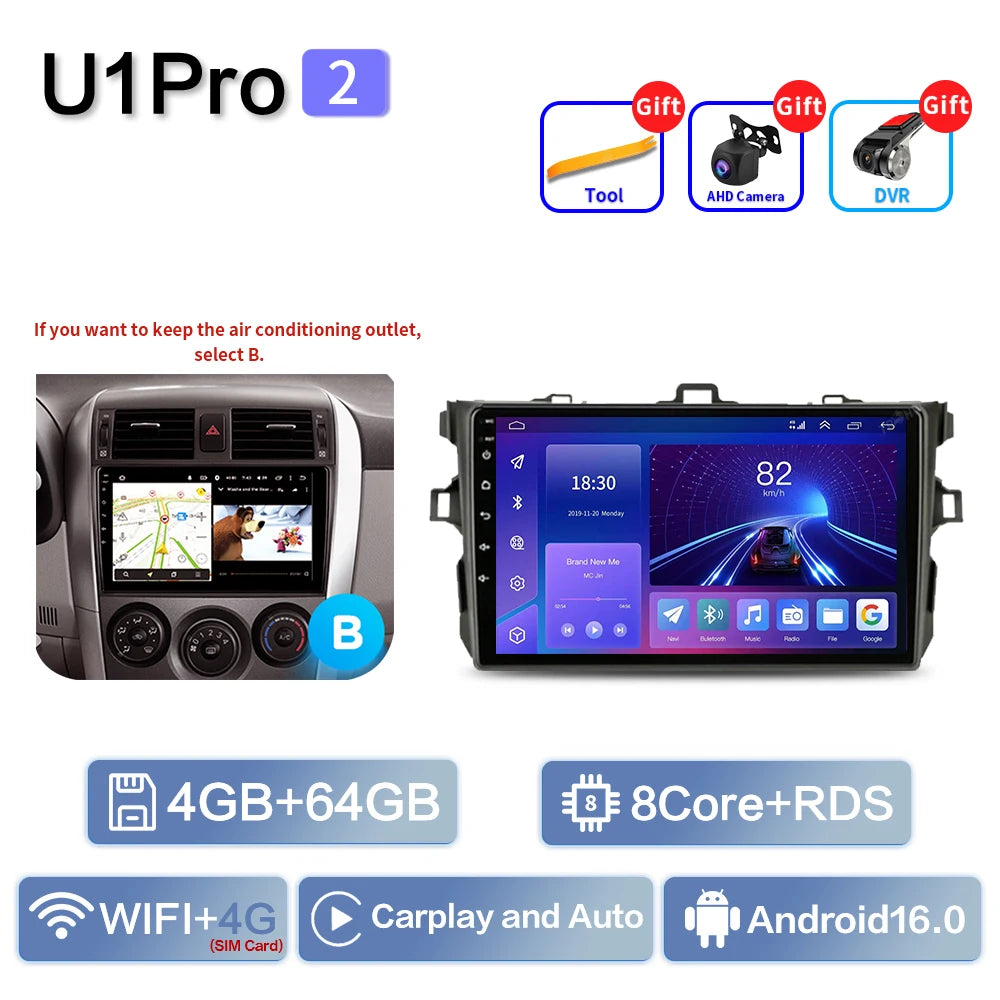 9" Car Stereo for Toyota Corolla 2006-2013 | CarPlay & Android Auto - image 19