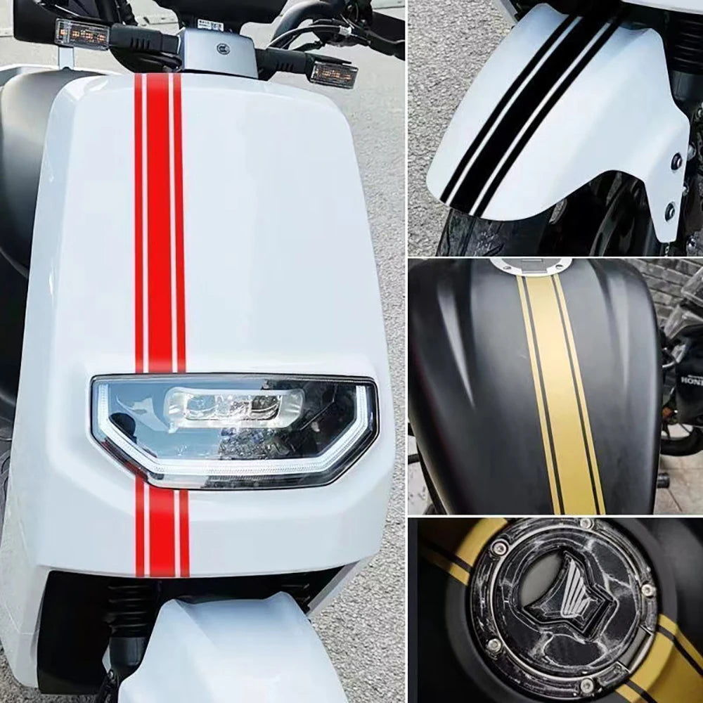 50cm DIY Motorcycle Pinstripe Decals for Tank, Fairing and Helmet - view 7