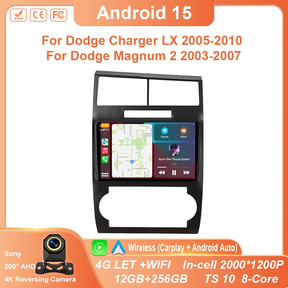 Android Auto Car Radio for Dodge Charger & Magnum 2003-2010