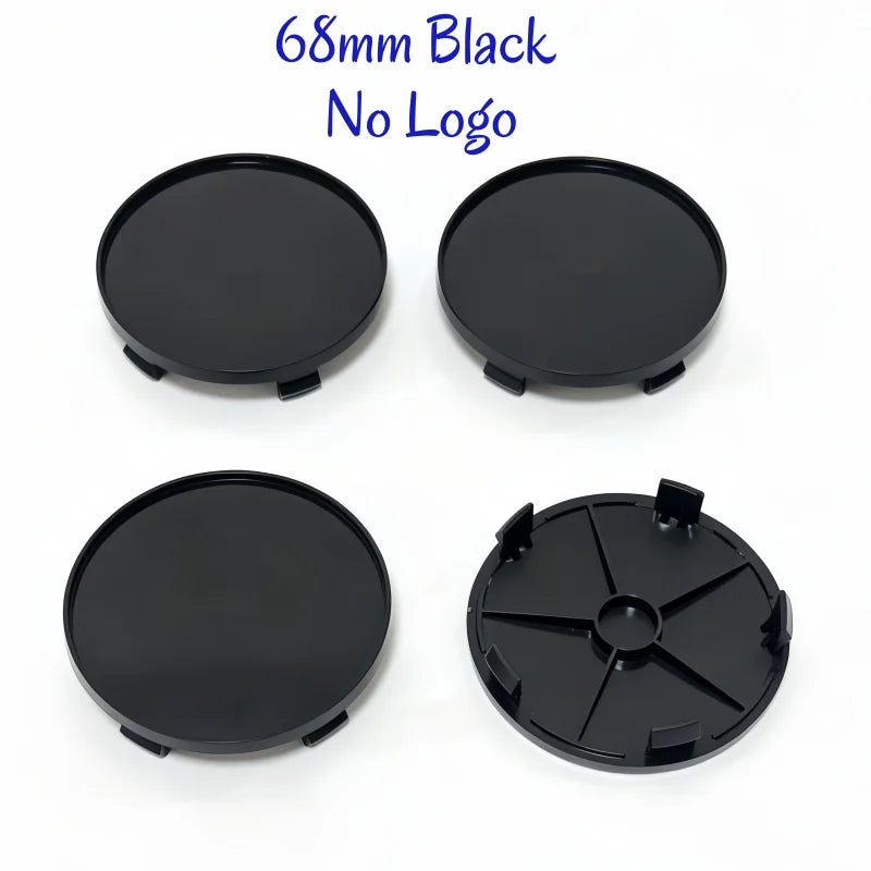 Universal Hub Caps 4-Piece Set - ABS PVC Blank Wheel Covers 48-68mm - image 14