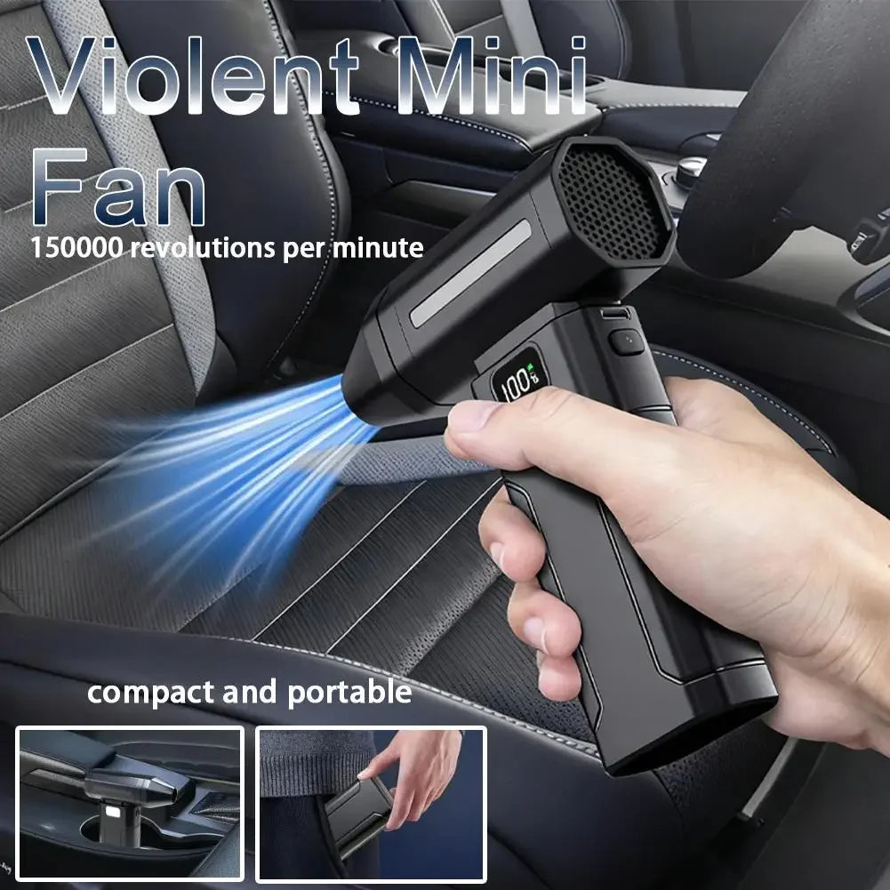 Cordless Mini Air Blower and Vacuum for Car and Home