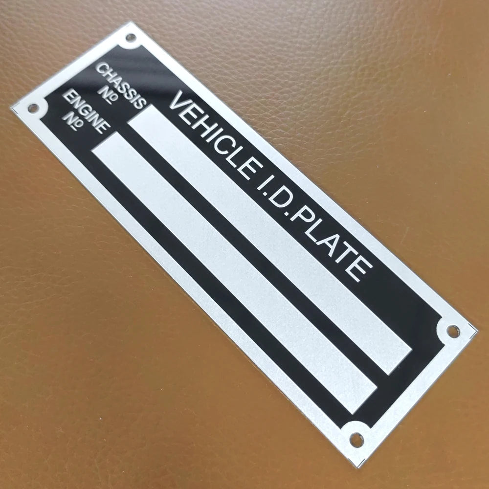 Trailer Vehicle ID Tag Aluminum Plant VIN Chassis Plates Car Motorbike Caravan RV Parts Camper Accessories