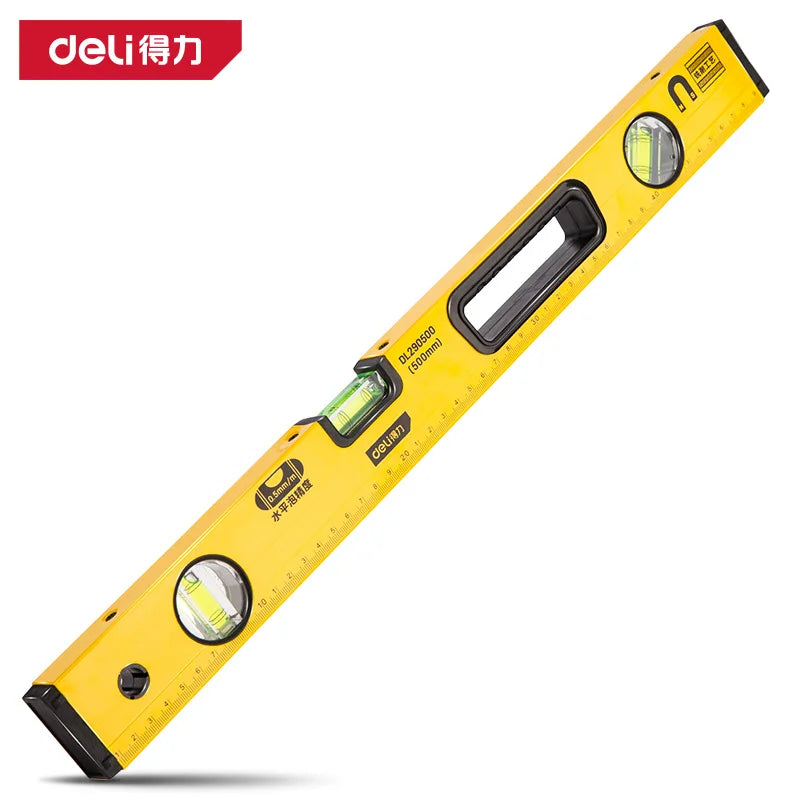 Magnetic Torpedo Spirit Level, 3 Vials, Aluminum Shockproof Bubble Level