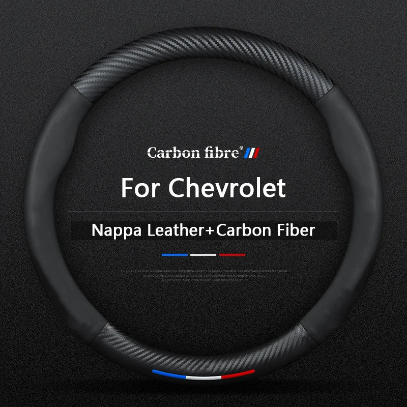 Universal Microfiber Leather Steering Wheel Cover for Chevy