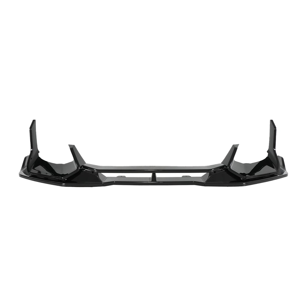 Front Bumper Lip for Kia Stinger (2018-2023) - Glossy Black ABS - image 2