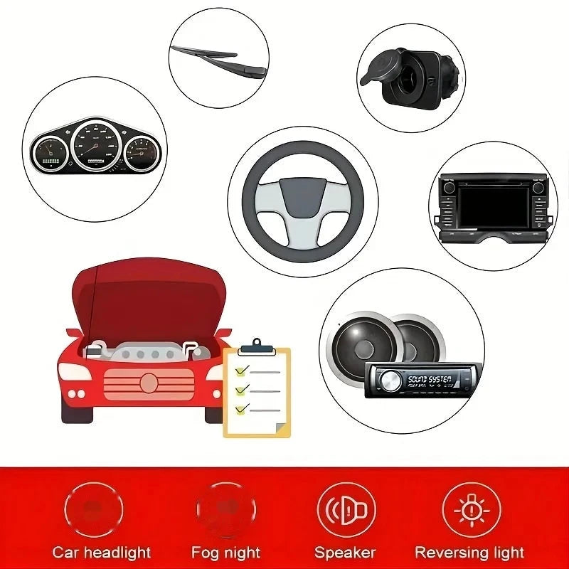 300-Piece Car Blade Fuse Kit with Box