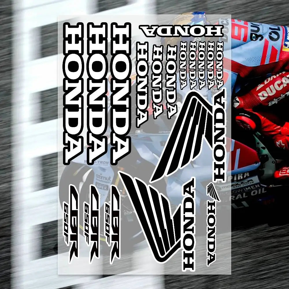 Japanese Motorcycle-Style Reflective Sticker for Body and Helmet