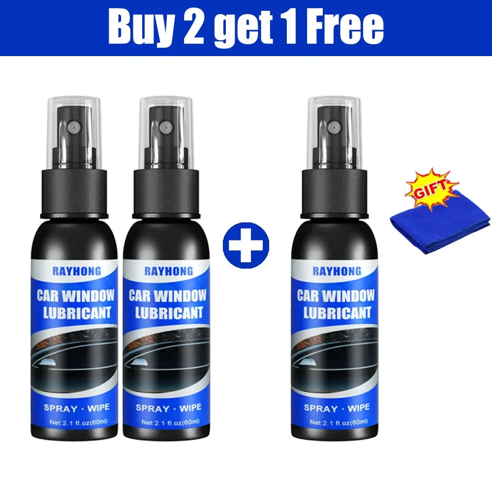 Car Rubber Seal and Window Lubricant, 60ml with Cloth