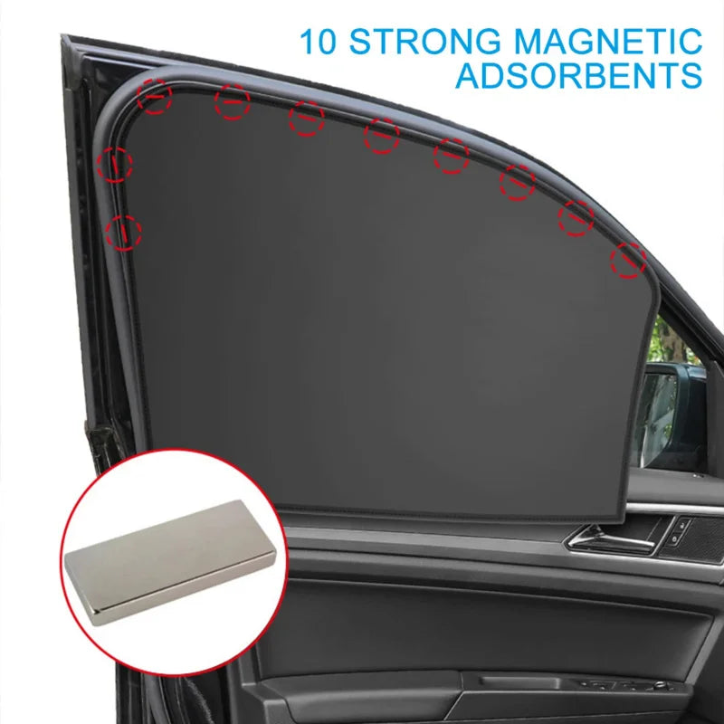 Magnetic Car Window Sun Shade Curtain - view 3