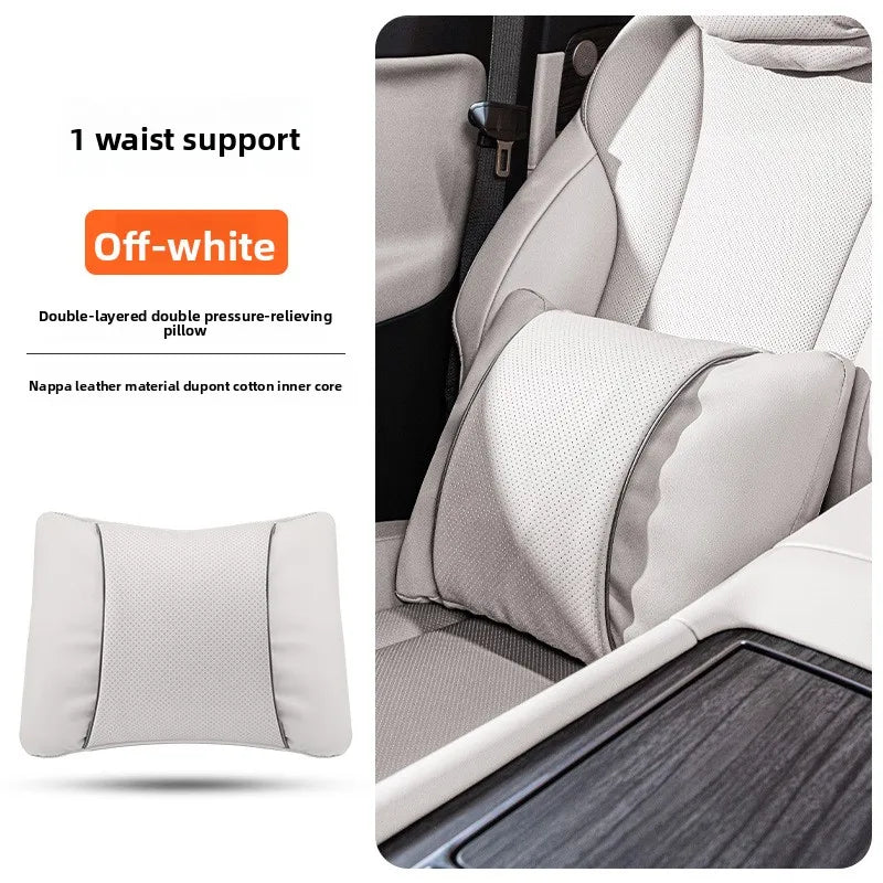 Perforated Artificial Leather Car Headrest or Backrest Cushion