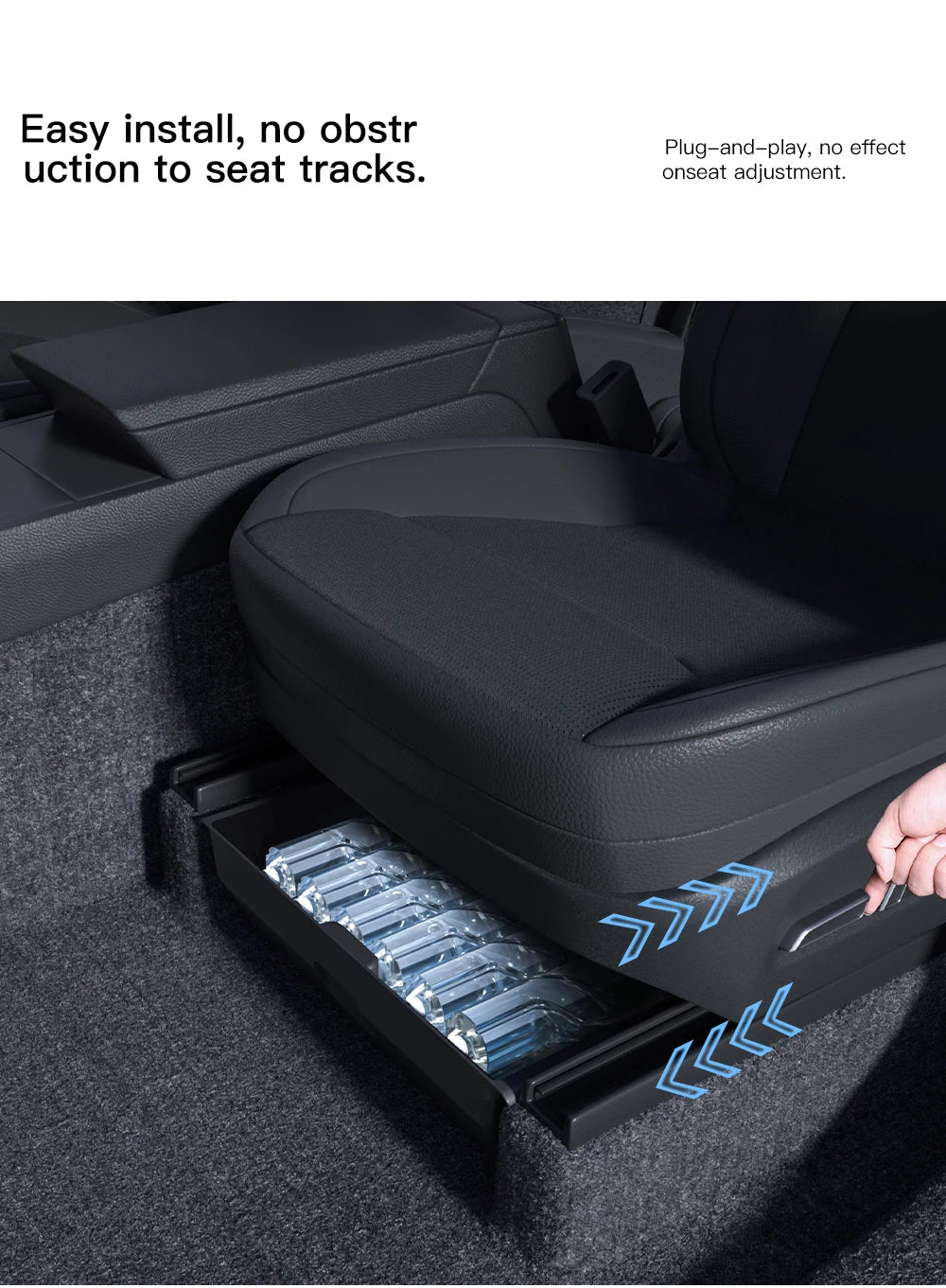 Under Seat Storage Drawer for Tesla Model Y Juniper 2025-2026