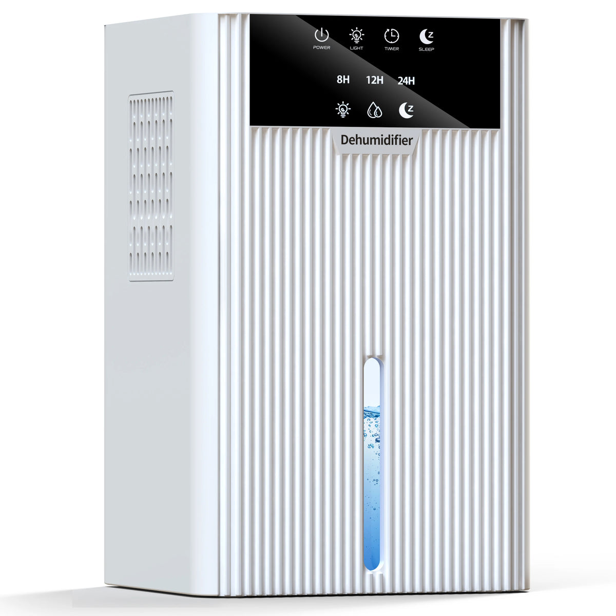 Portable home dehumidifier with 2200ml tank, large capacity damp remover