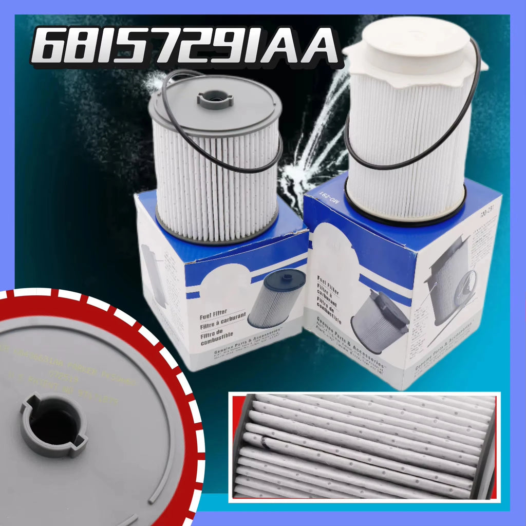Fuel Filter Set 68157291AA 68436631AA Ram 6.7L Cummins Diesel