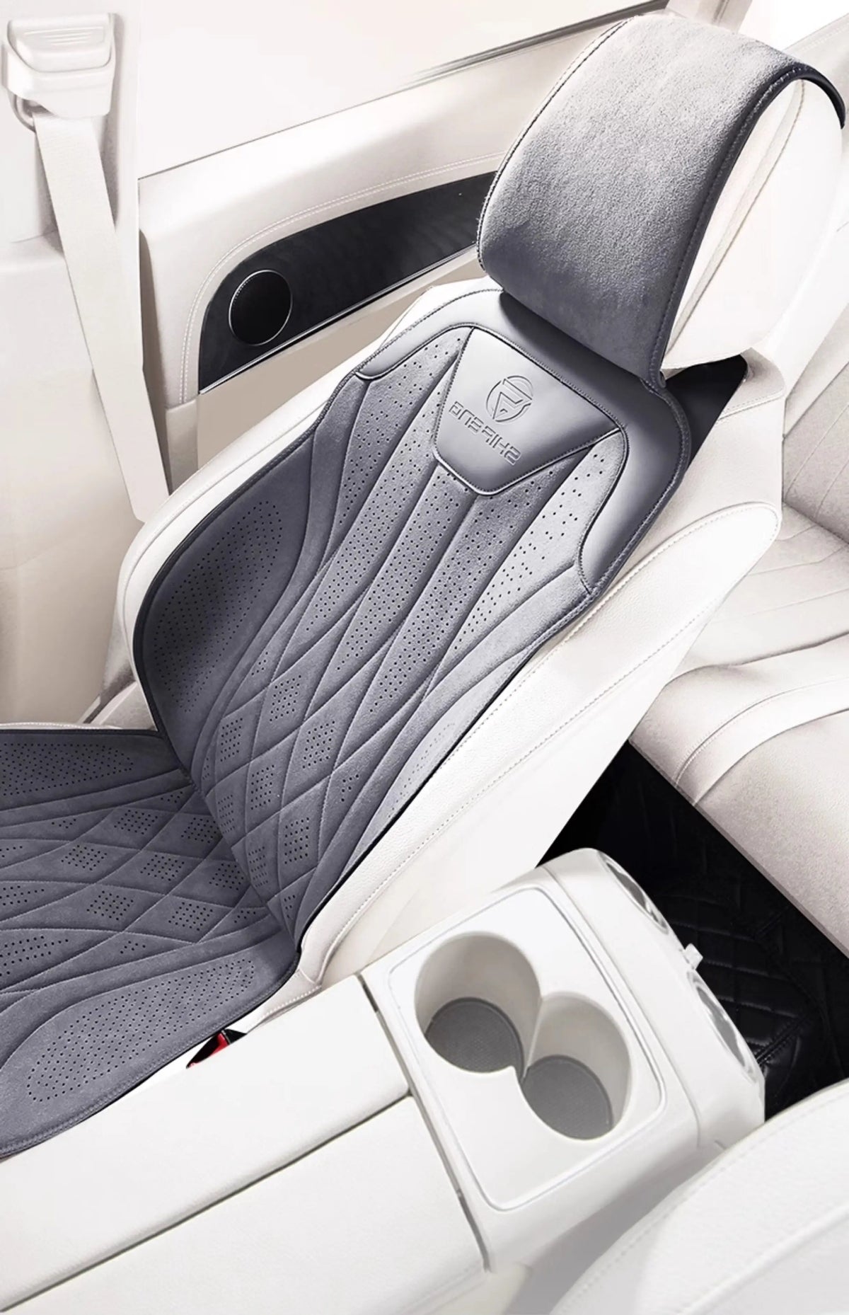 Perforated Suede-Finish Car Seat Covers, Single, Pair or Rear